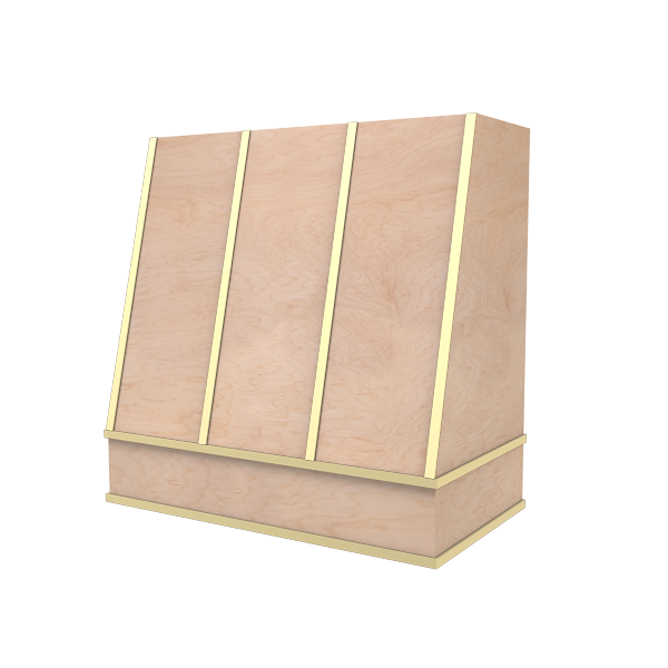 Angled With Brass Strapping