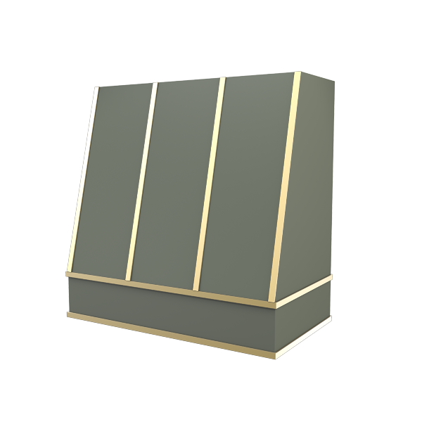 Angled With Brass Strapping