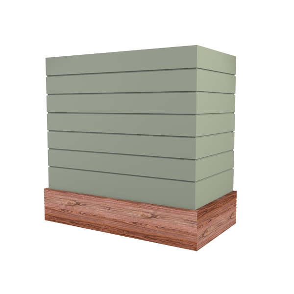 Box With Shiplap & Wood Band