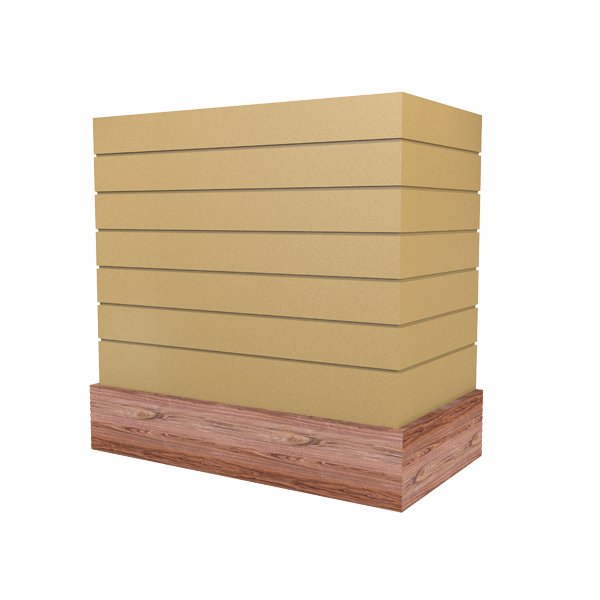 Box With Shiplap & Wood Band