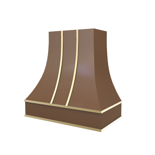 Curved With Brass Strapping