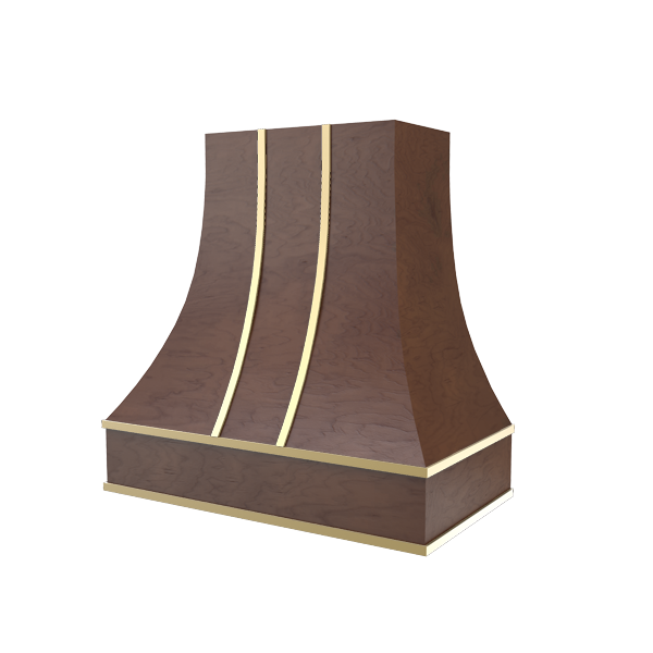 Curved With Brass Strapping