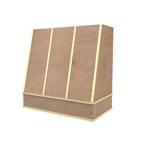 Angled With Brass Strapping