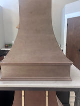 Custom Color Match Curved 30" Width x 36" Height wood hood on sale