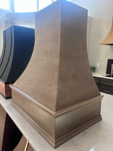Custom Color Match Curved 30" Width x 36" Height wood hood on sale