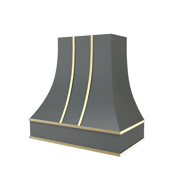 Curved With Brass Strapping