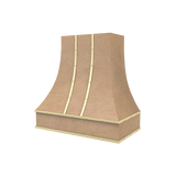 Curved With Brass Strapping & Buttons