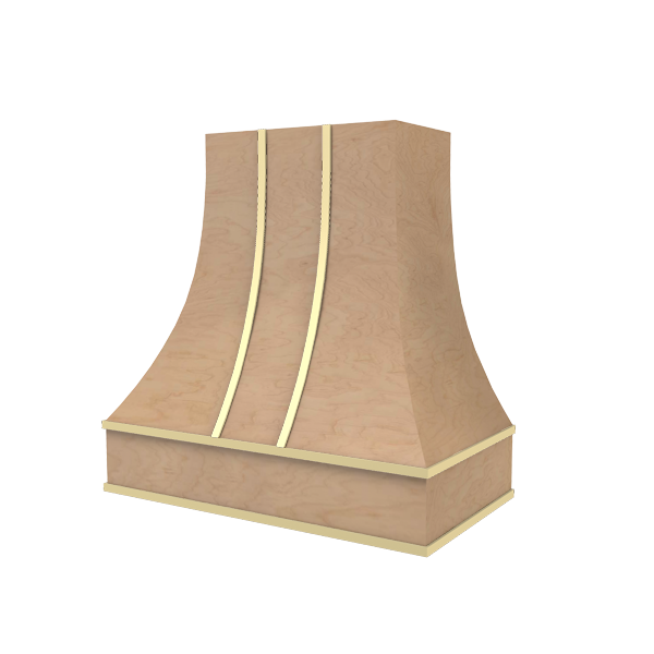 Curved With Brass Strapping