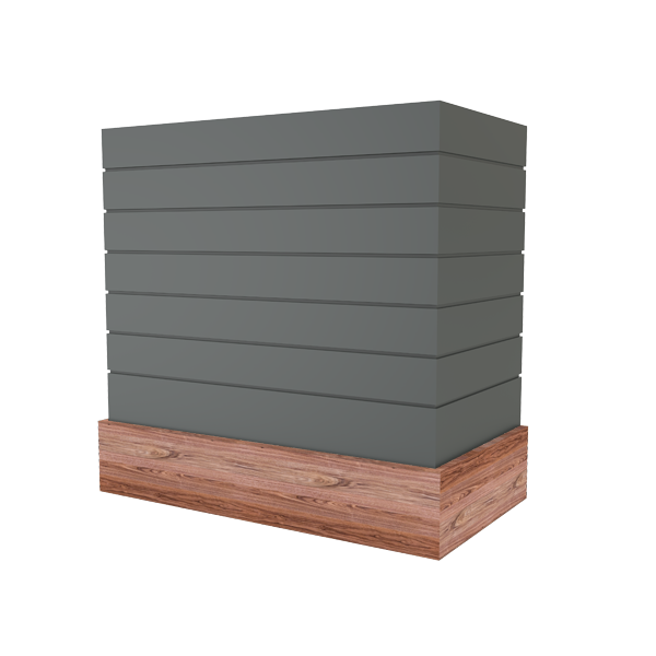 Box With Shiplap & Wood Band