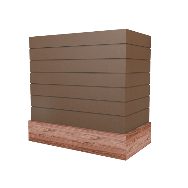 Box With Shiplap & Wood Band