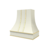 Curved With Brass Strapping & Buttons