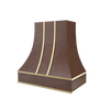 Curved With Brass Strapping