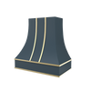 Curved With Brass Strapping