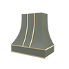Curved With Brass Strapping
