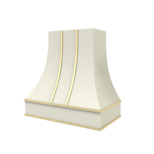 Curved With Brass Strapping