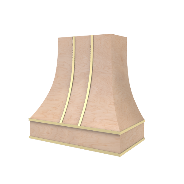 Curved With Brass Strapping