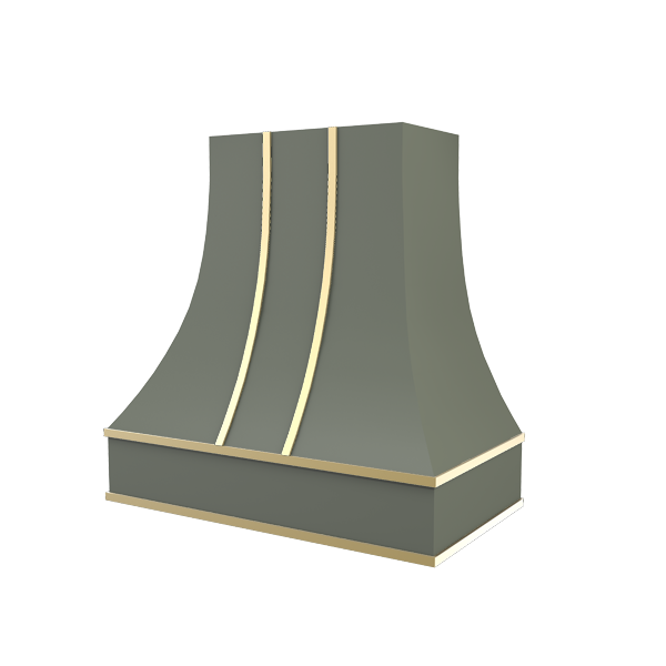 Curved With Brass Strapping
