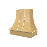 Curved With Brass Strapping & Buttons