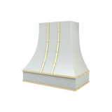 Curved With Brass Strapping & Buttons