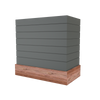 Box With Shiplap & Wood Band