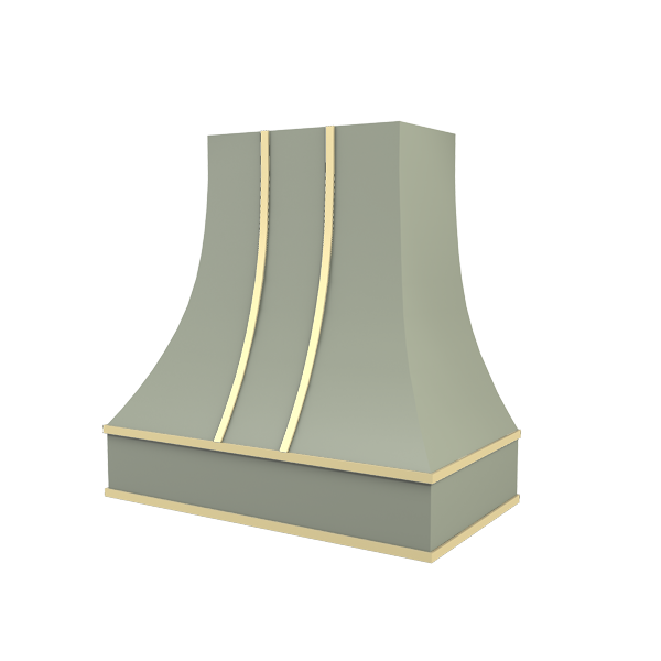 Curved With Brass Strapping