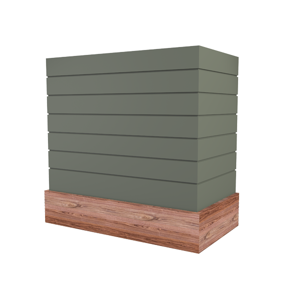 Box With Shiplap & Wood Band