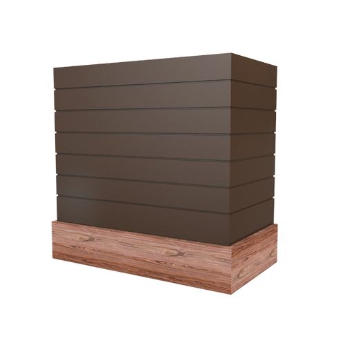 Box With Shiplap & Wood Band