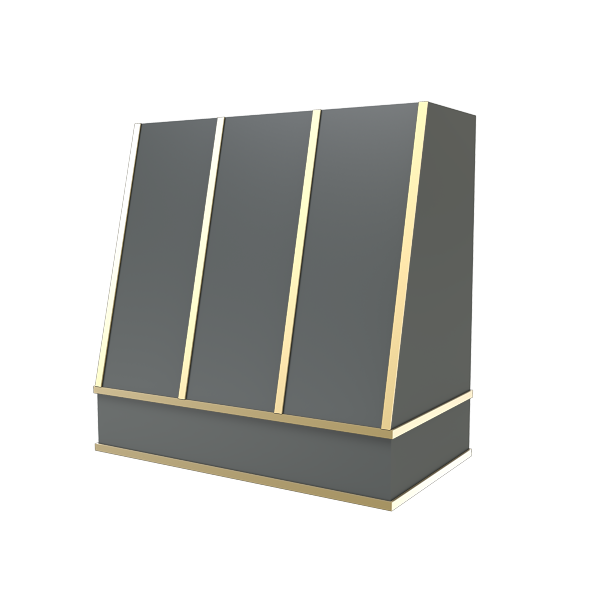 Angled With Brass Strapping
