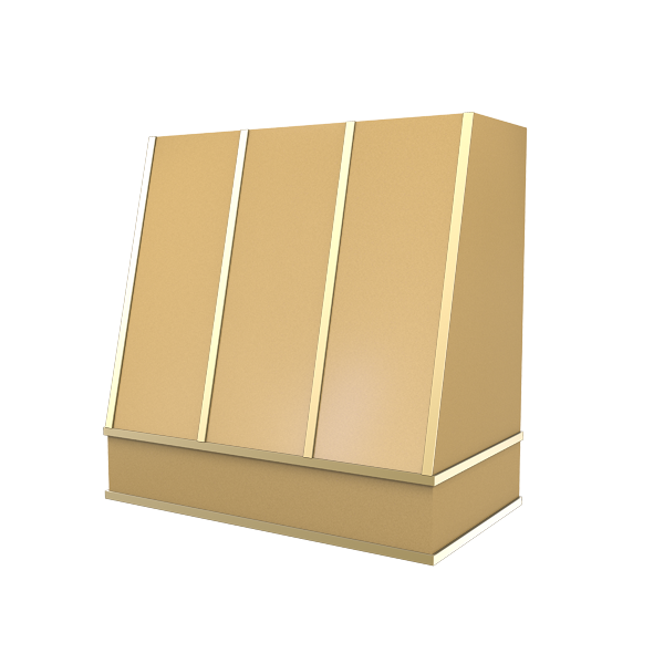 Angled With Brass Strapping