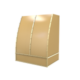 Scooped With Brass Strapping & Buttons