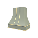 Curved With Brass Strapping & Buttons