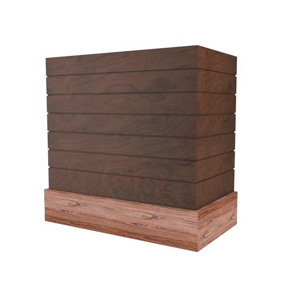 Box With Shiplap & Wood Band