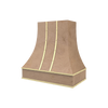 Curved With Brass Strapping & Buttons
