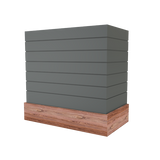 Box With Shiplap & Wood Band