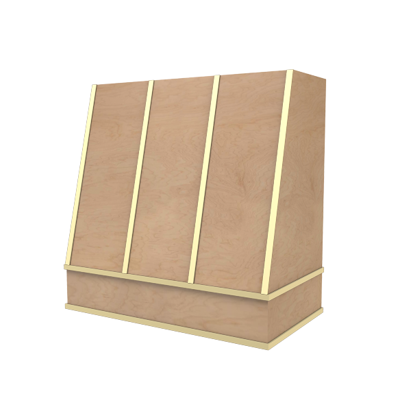 Angled With Brass Strapping