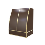 Scooped With Brass Strapping & Buttons