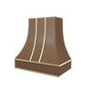 Curved With Brass Strapping