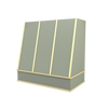 Angled With Brass Strapping