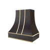 Curved With Brass Strapping