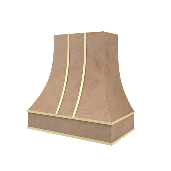 Curved With Brass Strapping