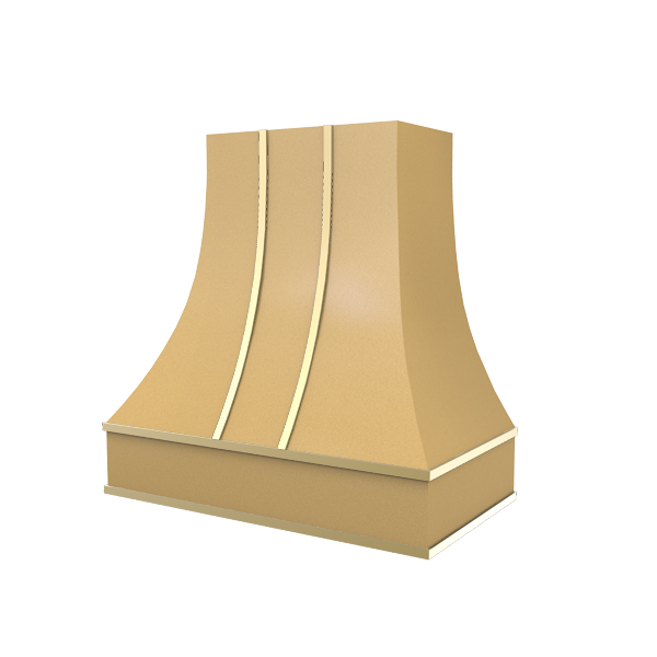 Curved With Brass Strapping