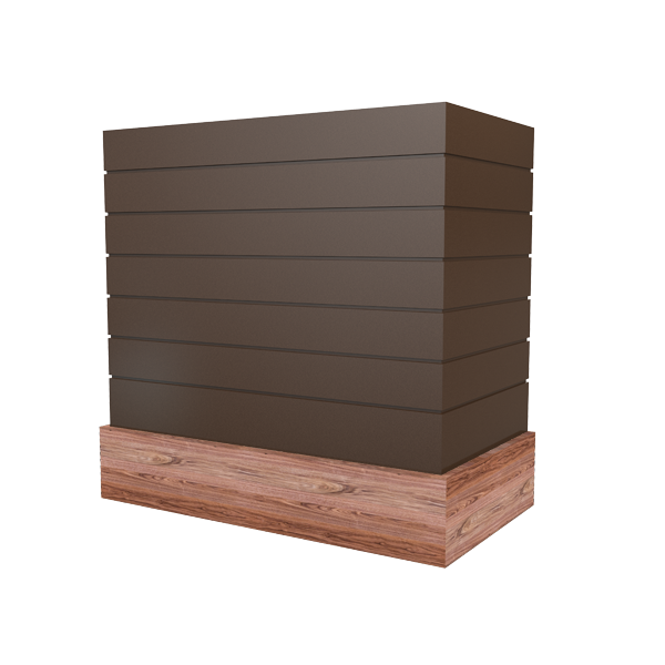 Box With Shiplap & Wood Band