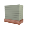 Box With Shiplap & Wood Band