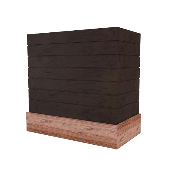 Box With Shiplap & Wood Band