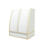 Scooped With Brass Strapping & Buttons