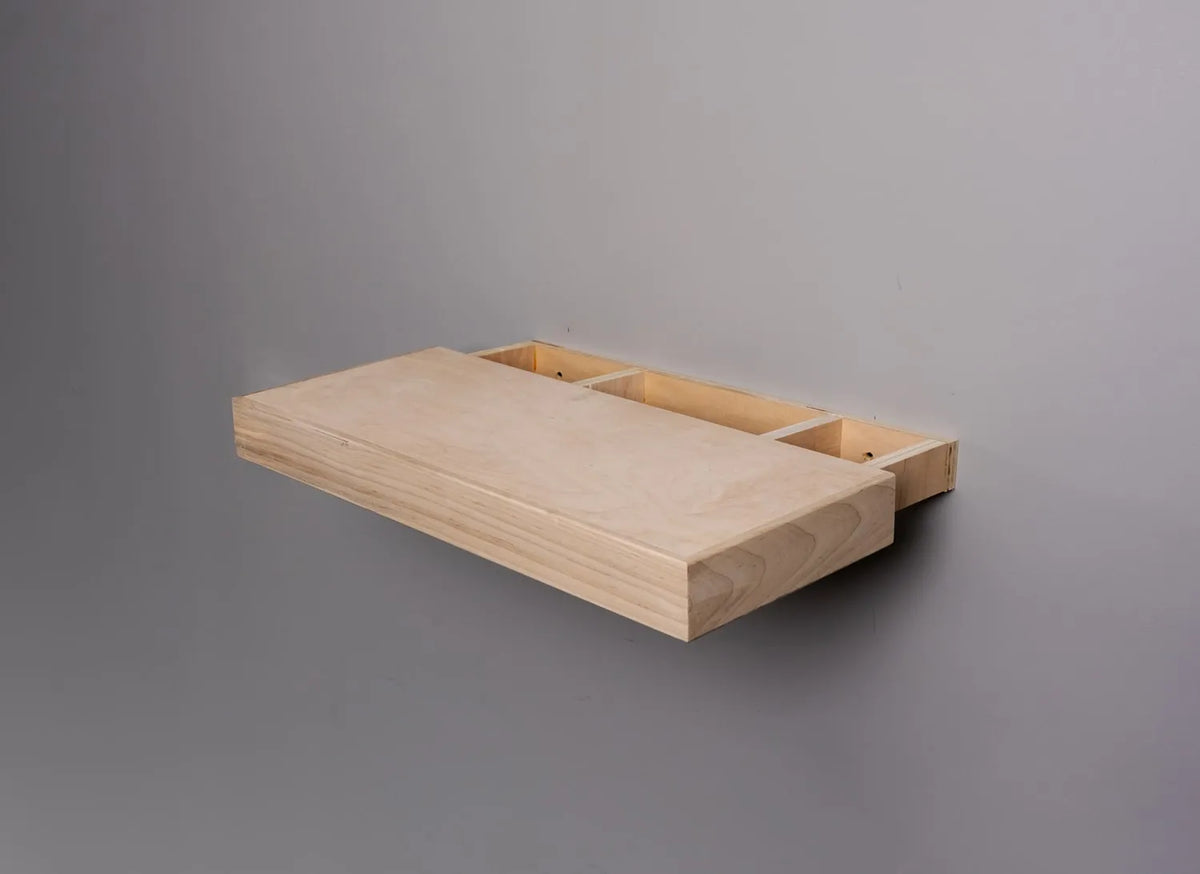 Floating shelf profile and construction